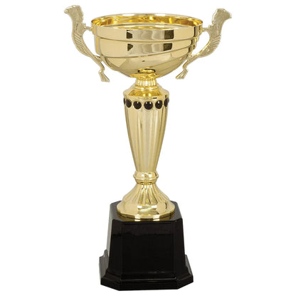 Gold 2 11 1/2" Completed Metal Cup Trophy on Plastic Base