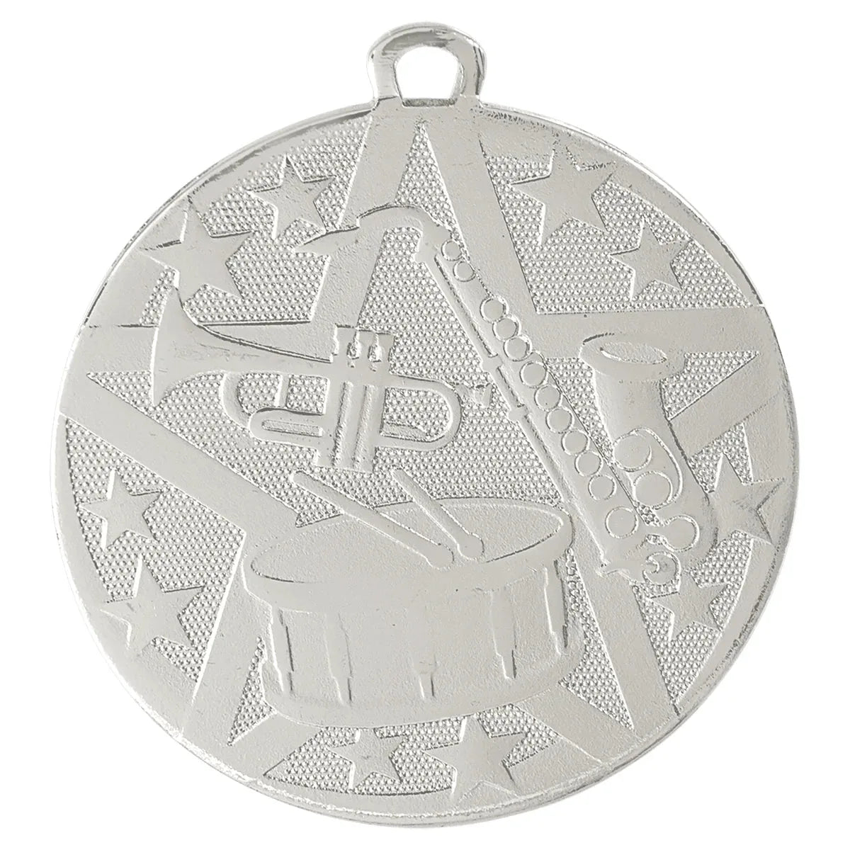 Silver 2" Superstar Band Medal