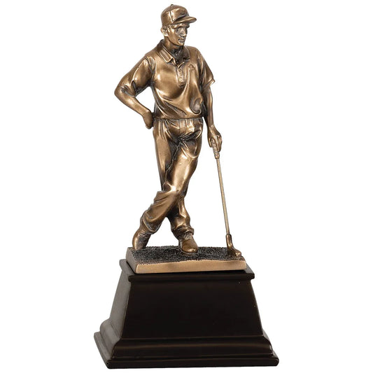 9" Bronze Male Golf Resin Award