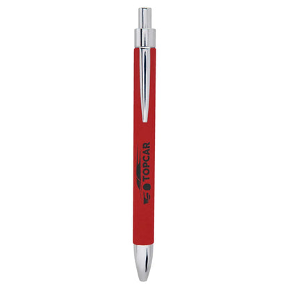 Red Laserable Leatherette Pen