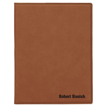 Rawhide 7" x 9" Laserable Leatherette Small Portfolio with Notepad