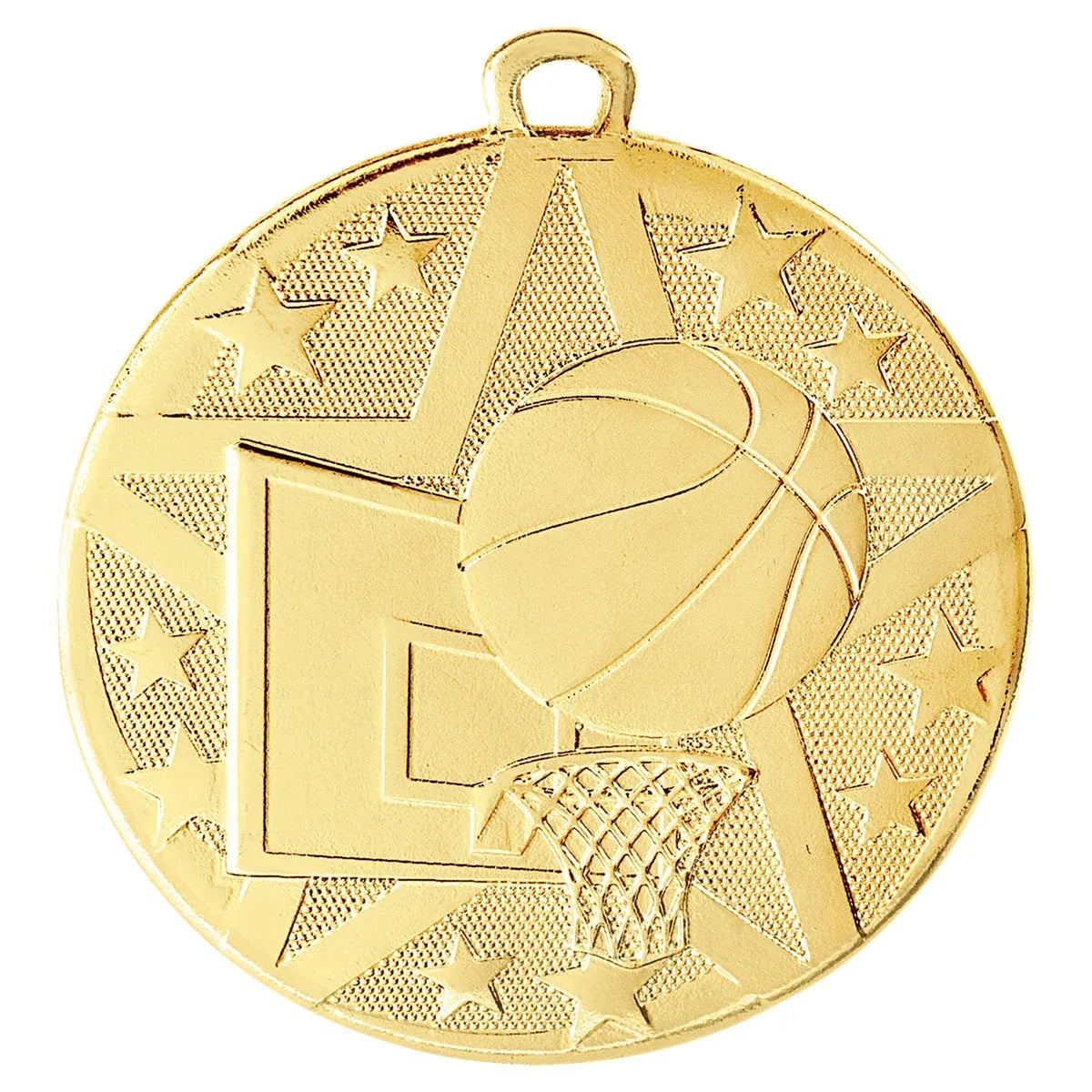 Gold 2" Superstar Basketball Medal