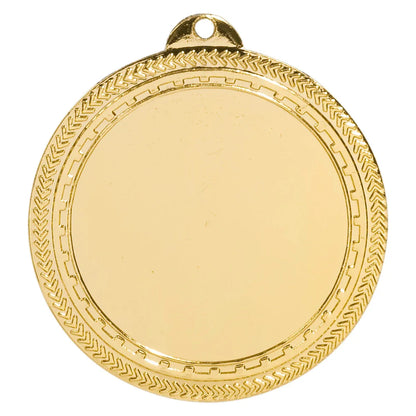 Bright Gold 2 3/4" 2" Insert Holder Laserable BriteLazer Medal