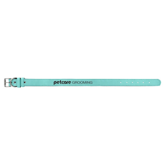 Teal Extra Large 27" x 1 1/4" Laserable Leatherette Dog Collar