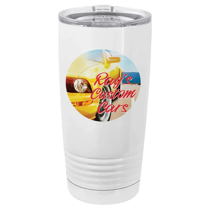 White Sublimatable Polar Camel 20 oz. Vacuum Insulated Tumbler w/Lid