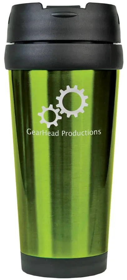 Green Stainless Steel 16 oz. Travel Mug without Handle