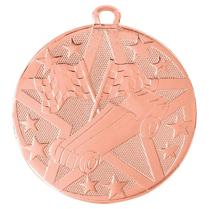 Bronze 2" Superstar Pinewood Derby Medal