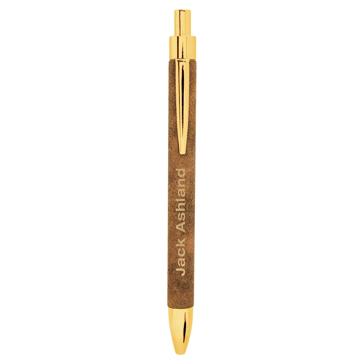 Rustic/Gold Laserable Leatherette Pen