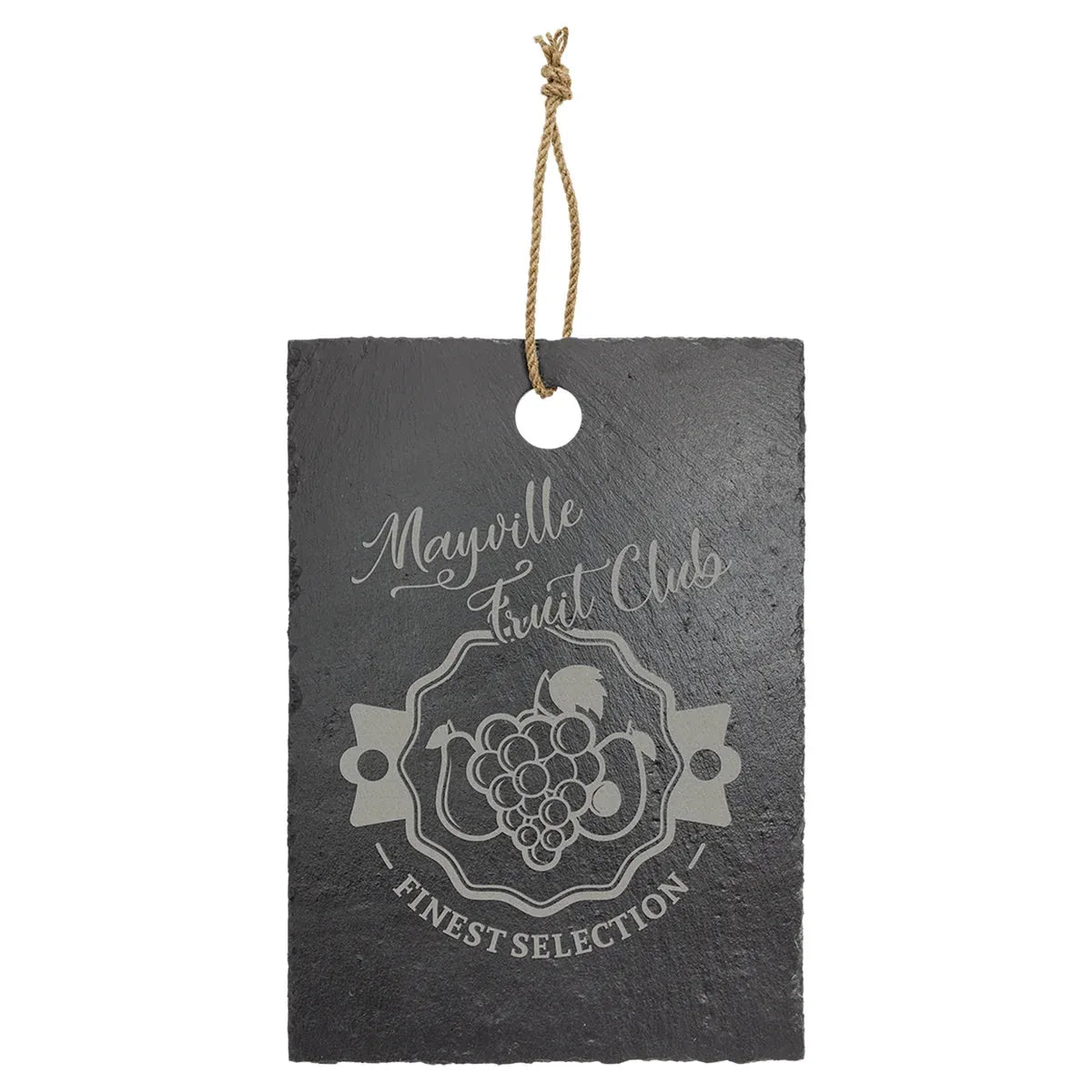 13 3/4" x 9 3/4" Rectangle Slate Cutting Board with Hanger String