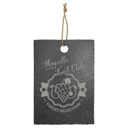 13 3/4" x 9 3/4" Rectangle Slate Cutting Board with Hanger String