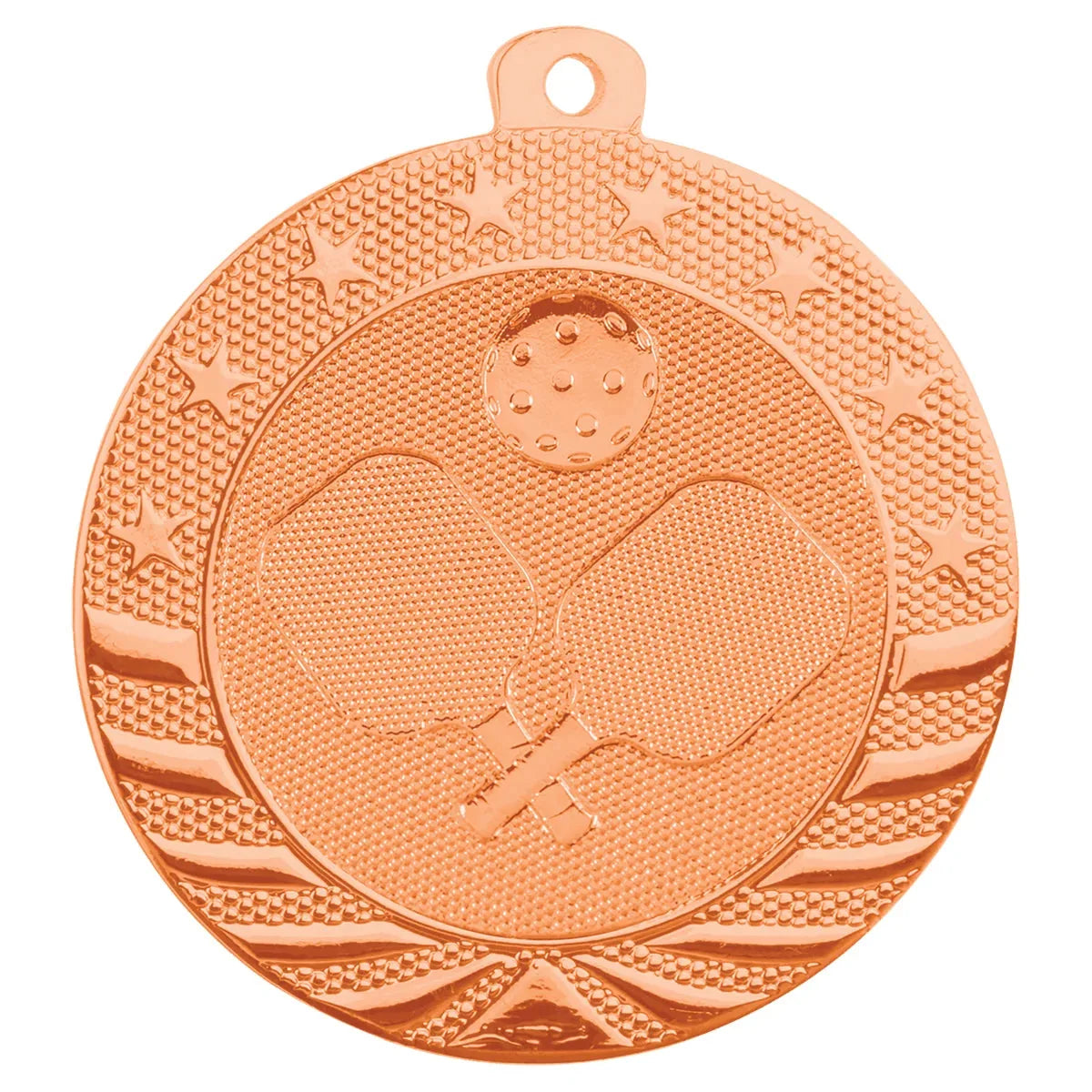Bright Bronze 2" Pickleball Starbrite Medal
