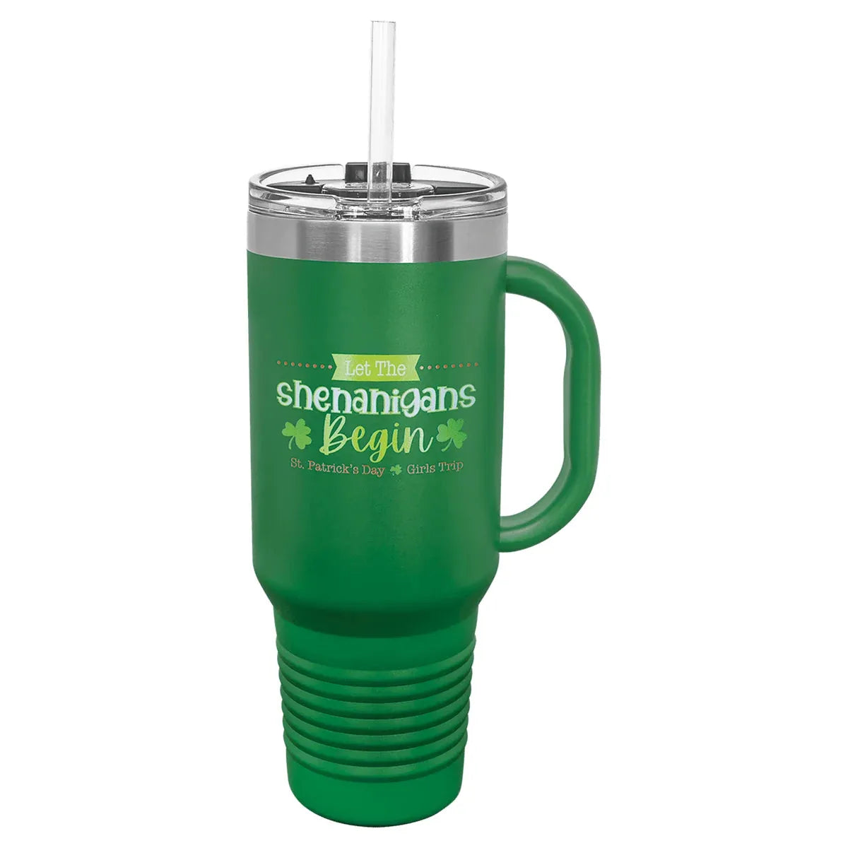 Green Polar Camel 40 oz. Travel Mug with Snap Lid & Straw