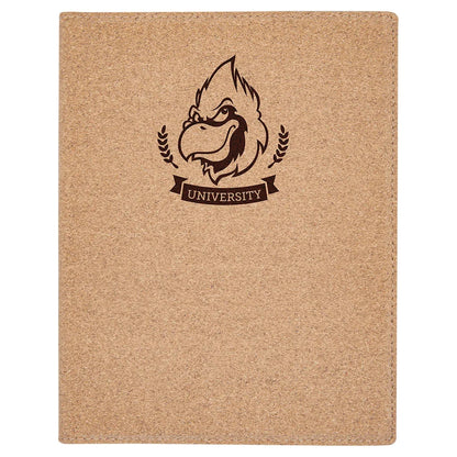 7" x 9" Small Cork Portfolio with Notepad