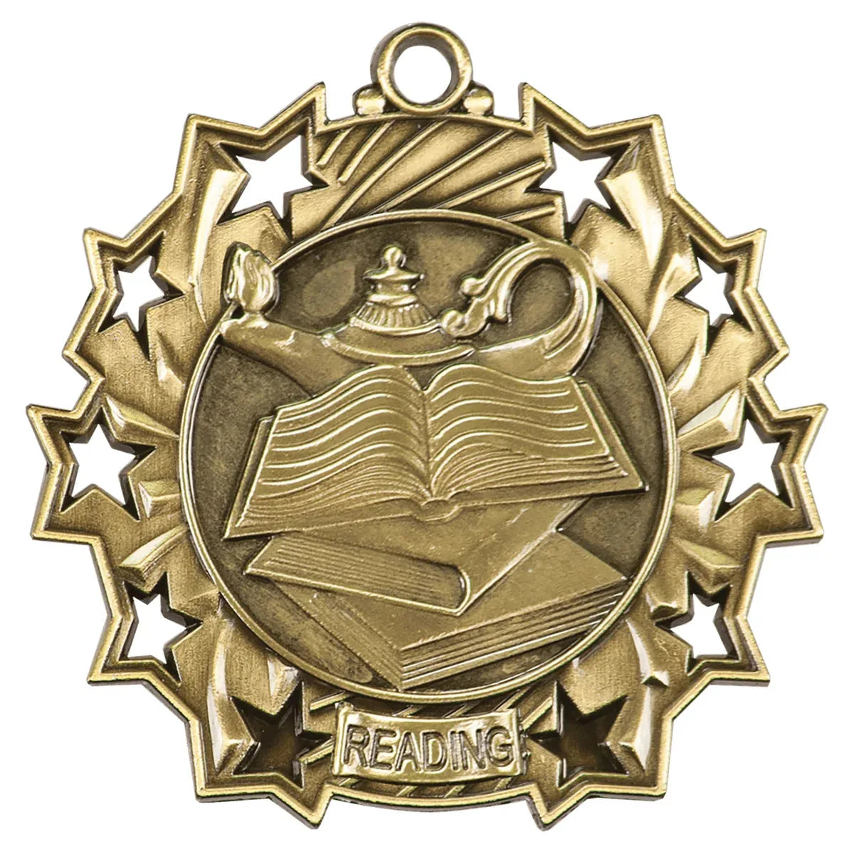 Star 2 1/4" Medal — Custom Engraved & UV Printed | Gold, Silver & Bronze