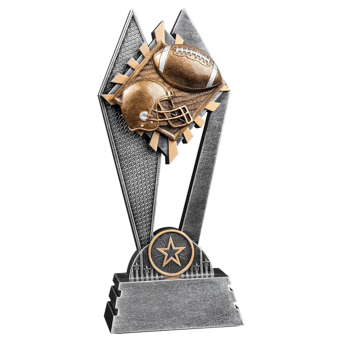 Custom Football Sun Ray Award (8") — Branded | Personalized Engraving