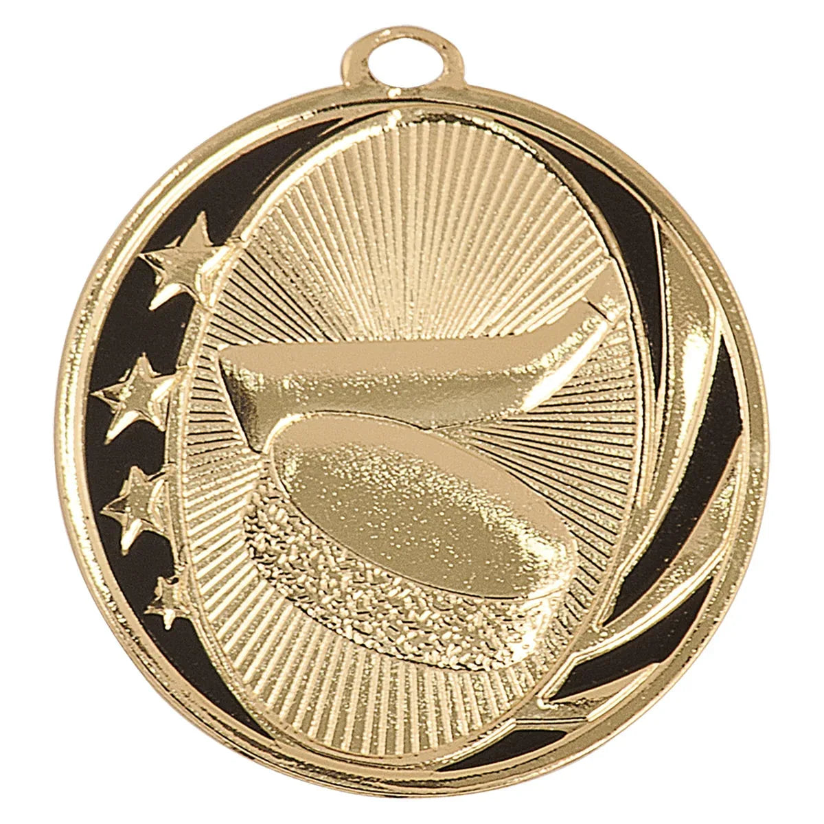 Bright Gold 2" Hockey Laserable MidNite Star Medal