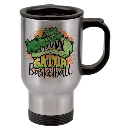 Silver Stainless Steel 14 oz. Travel Mug