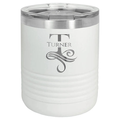 White Vacuum Insulated Ringneck Tumbler with Clear Polar Camel 10 oz. Lid