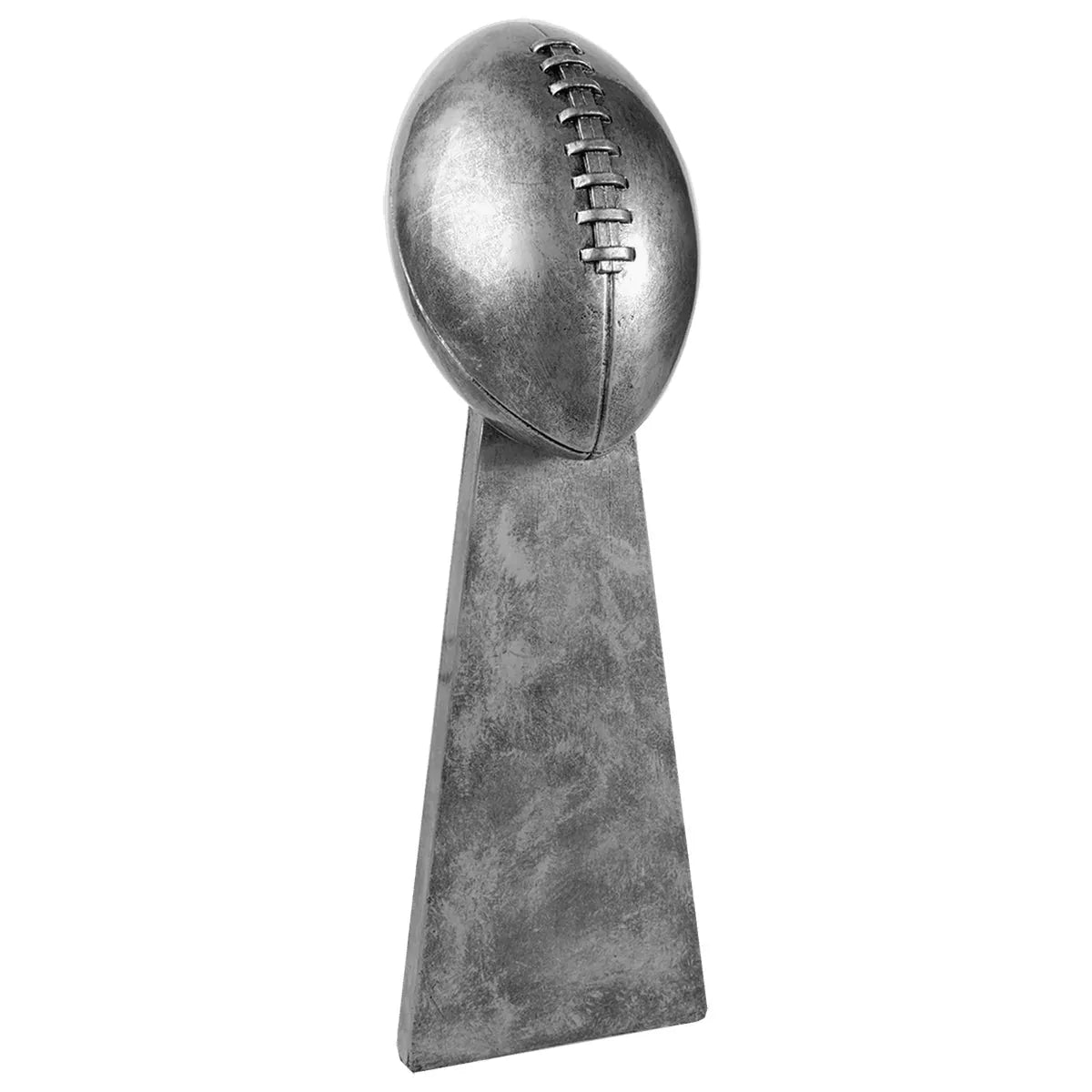 Antique Silver 15" Football Resin