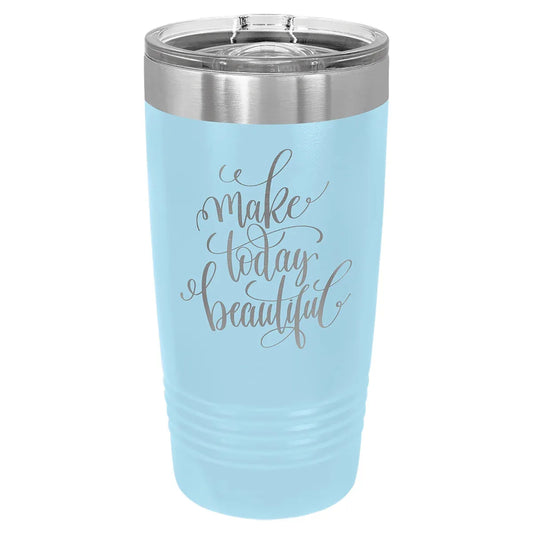 Light Blue Polar Camel 20 oz. Ringneck Tumbler with Slider Lid