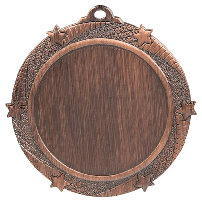 Antique Bronze 2 3/4" 6-Star 2" Insert Medal Holder