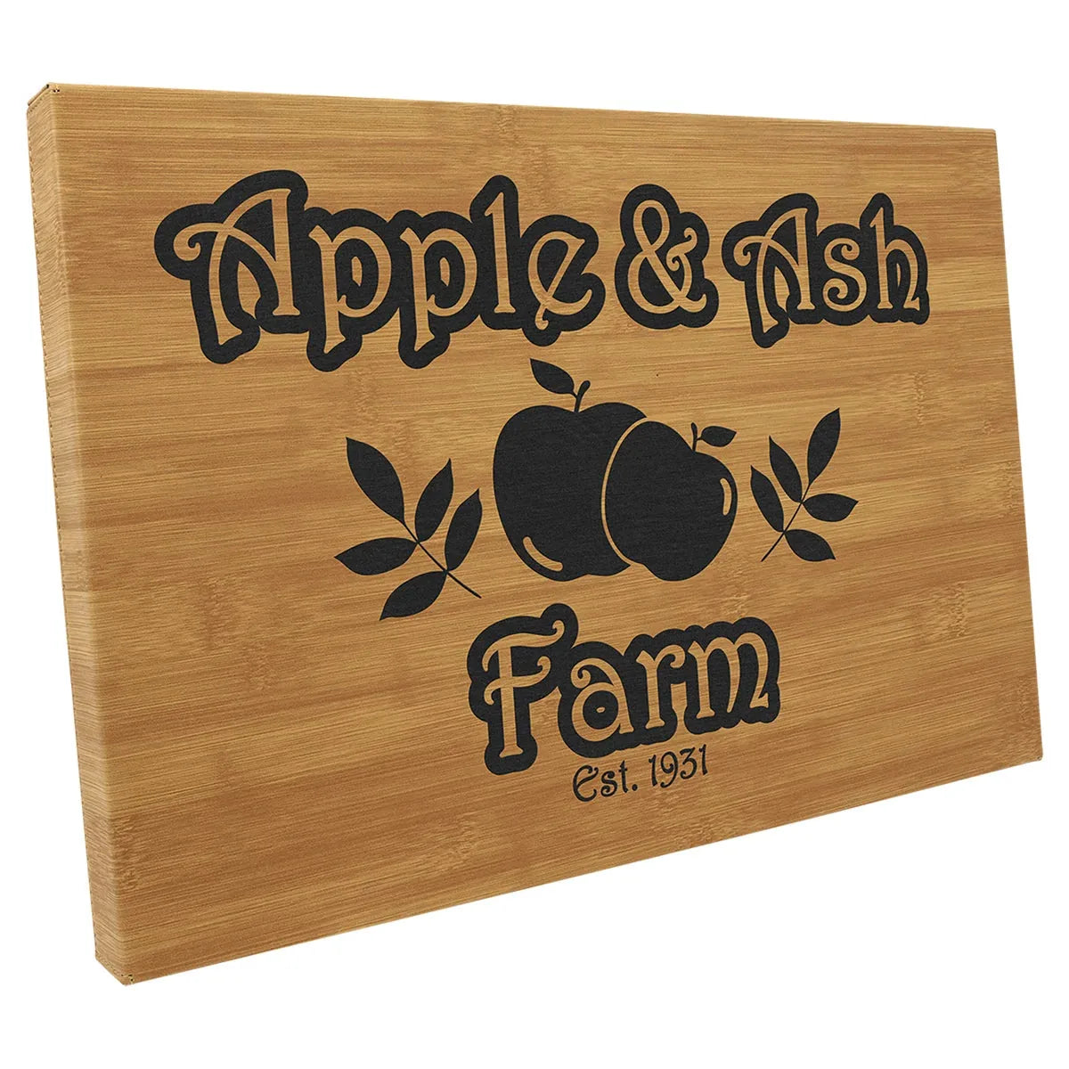 Bamboo 12" x 18" Laserable Leatherette Wall Decor with Sawtooth Hanger