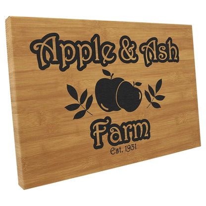 Bamboo 12" x 18" Laserable Leatherette Wall Decor with Sawtooth Hanger