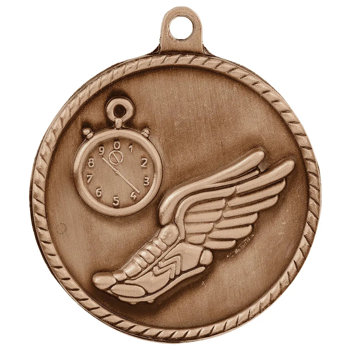 Antique Bronze 2" Track High Relief Medal