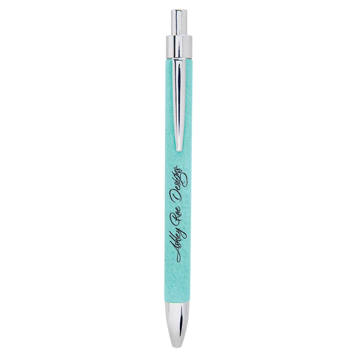 Teal Laserable Leatherette Pen