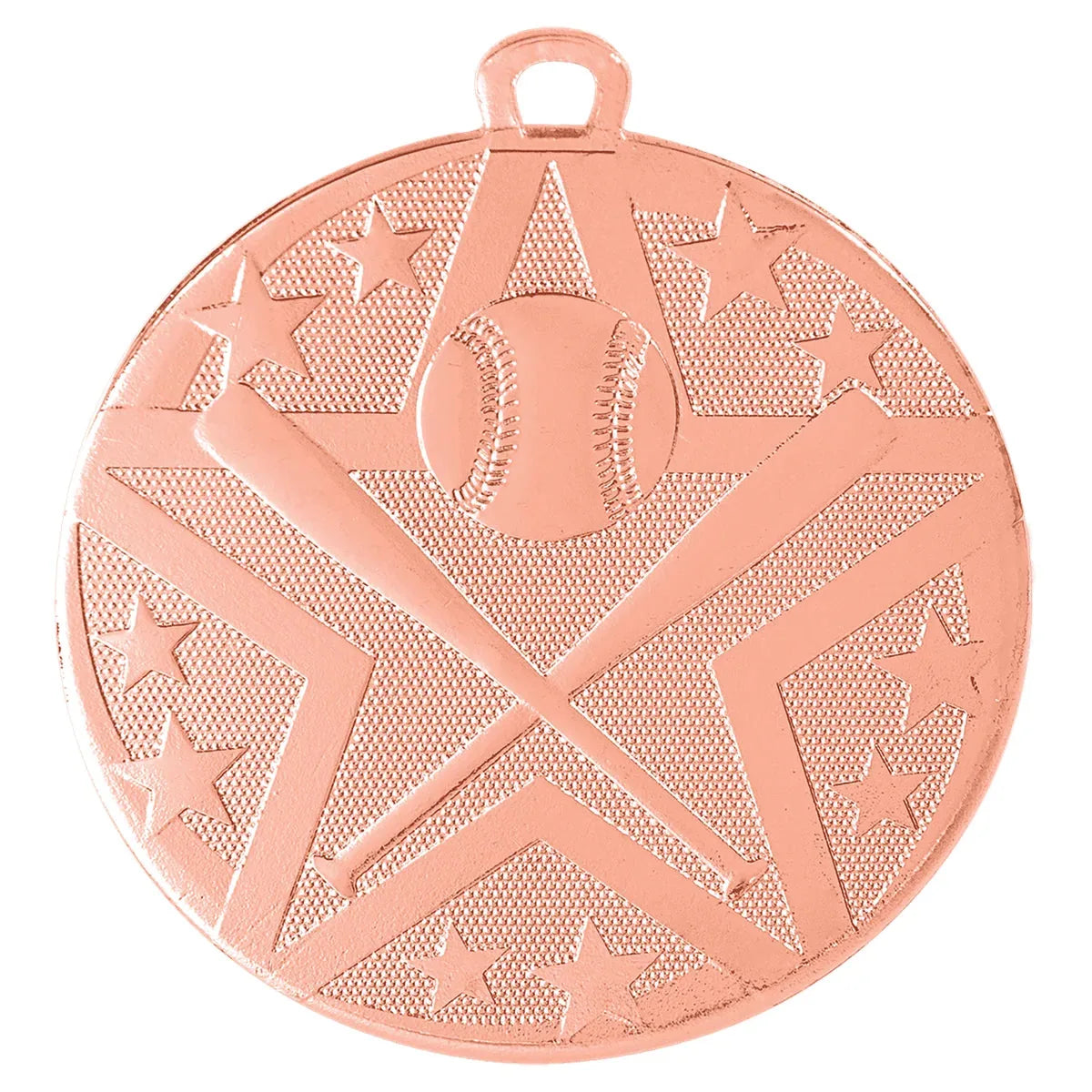 Bronze 2" Superstar Baseball/Softball Medal