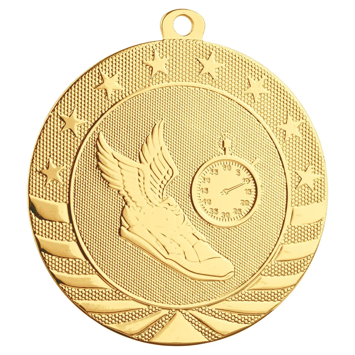 Starbrite 2 3/4" Medal — Custom Engraved & UV Printed | Gold, Silver & Bronze