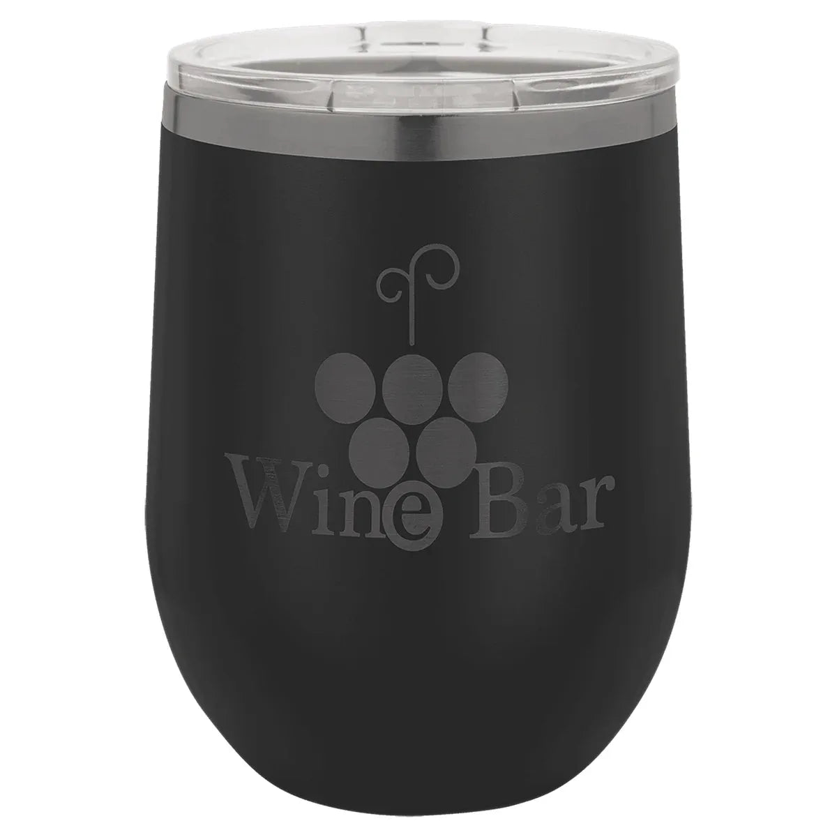 Black/Ghost Black Polar Camel 12 oz. Stemless Wine Tumbler