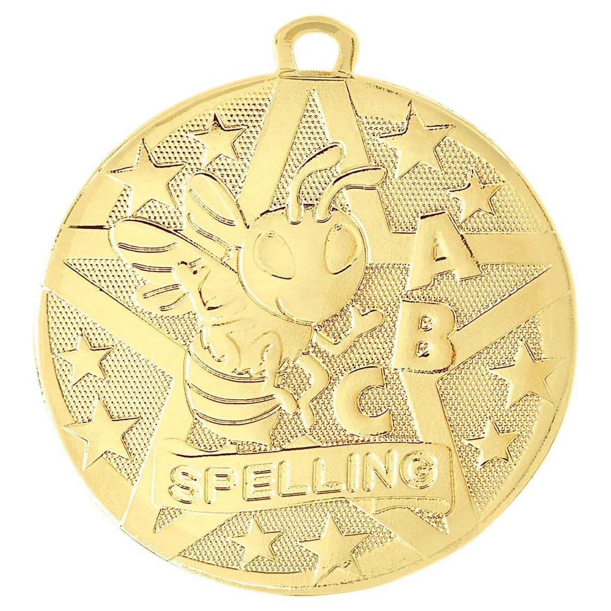 Gold 2" Superstar Spelling Medal