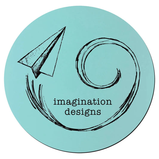 Teal Black 3 3/4" Round Silicone Coaster