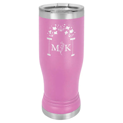 Light Purple 14 oz. Polar Camel Pilsner with Clear Lid
