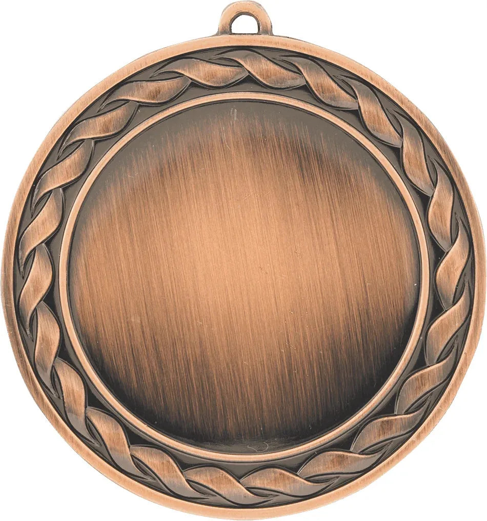 Antique Bronze 2 3/4" Weave 2" Insert Holder Medal