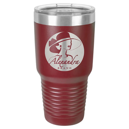 Maroon Polar Camel 30 oz. Ringneck Tumbler with Logo Lid