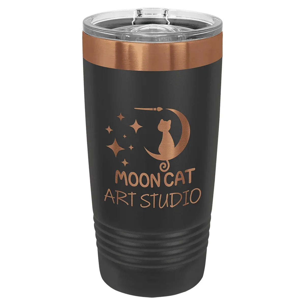 Black/Rose Gold Polar Camel 20 oz. Ringneck Tumbler
