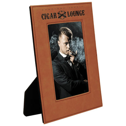 Rawhide 5" x 7" Laserable Leatherette Photo Frame