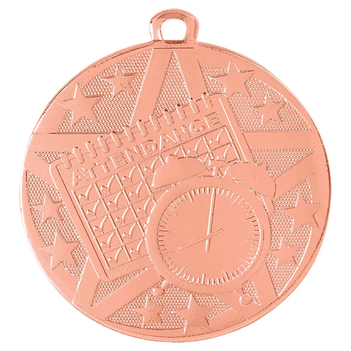Bronze 2" Superstar Perfect Attendance Medal