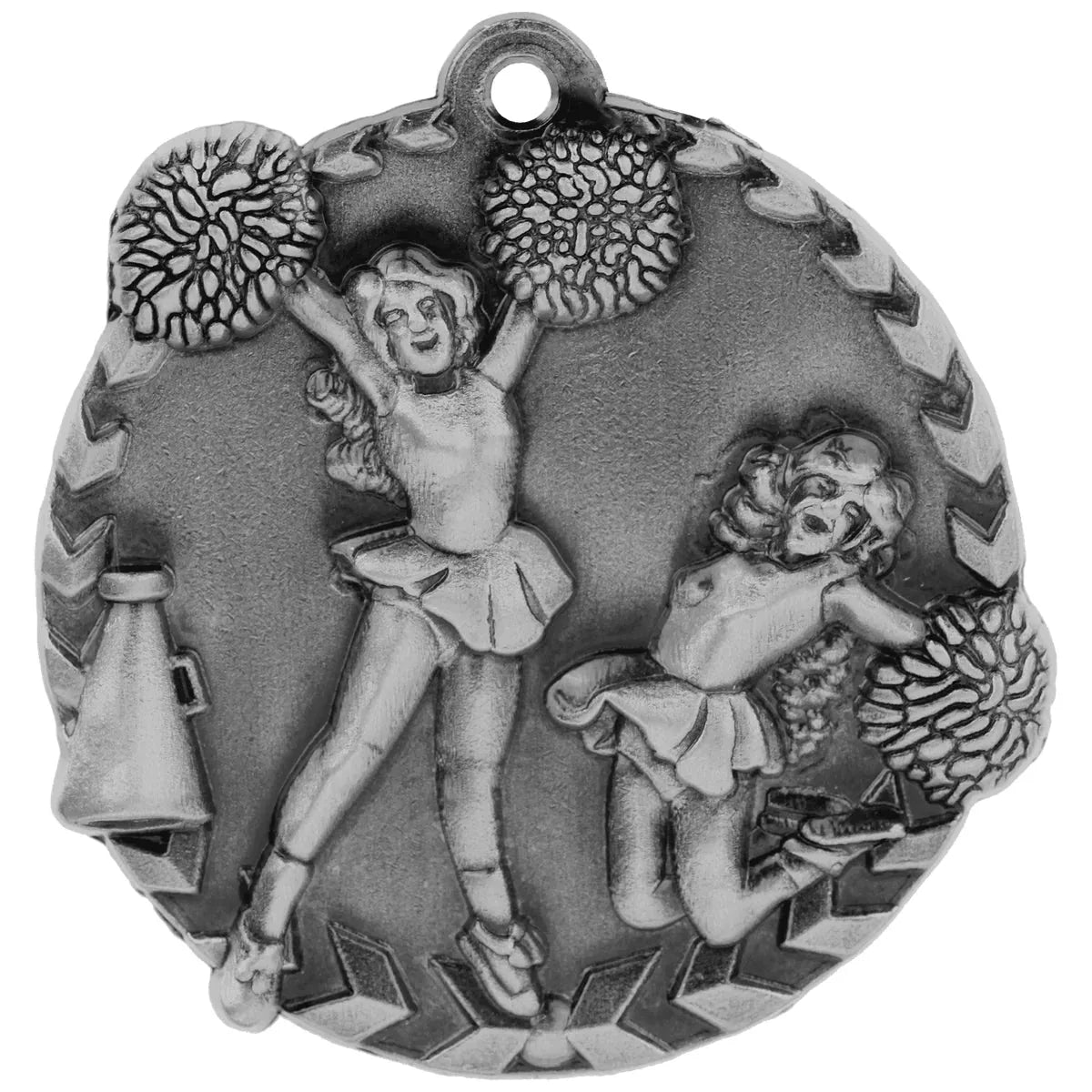Antique Silver 1 3/4" Cheer Millennium Medal