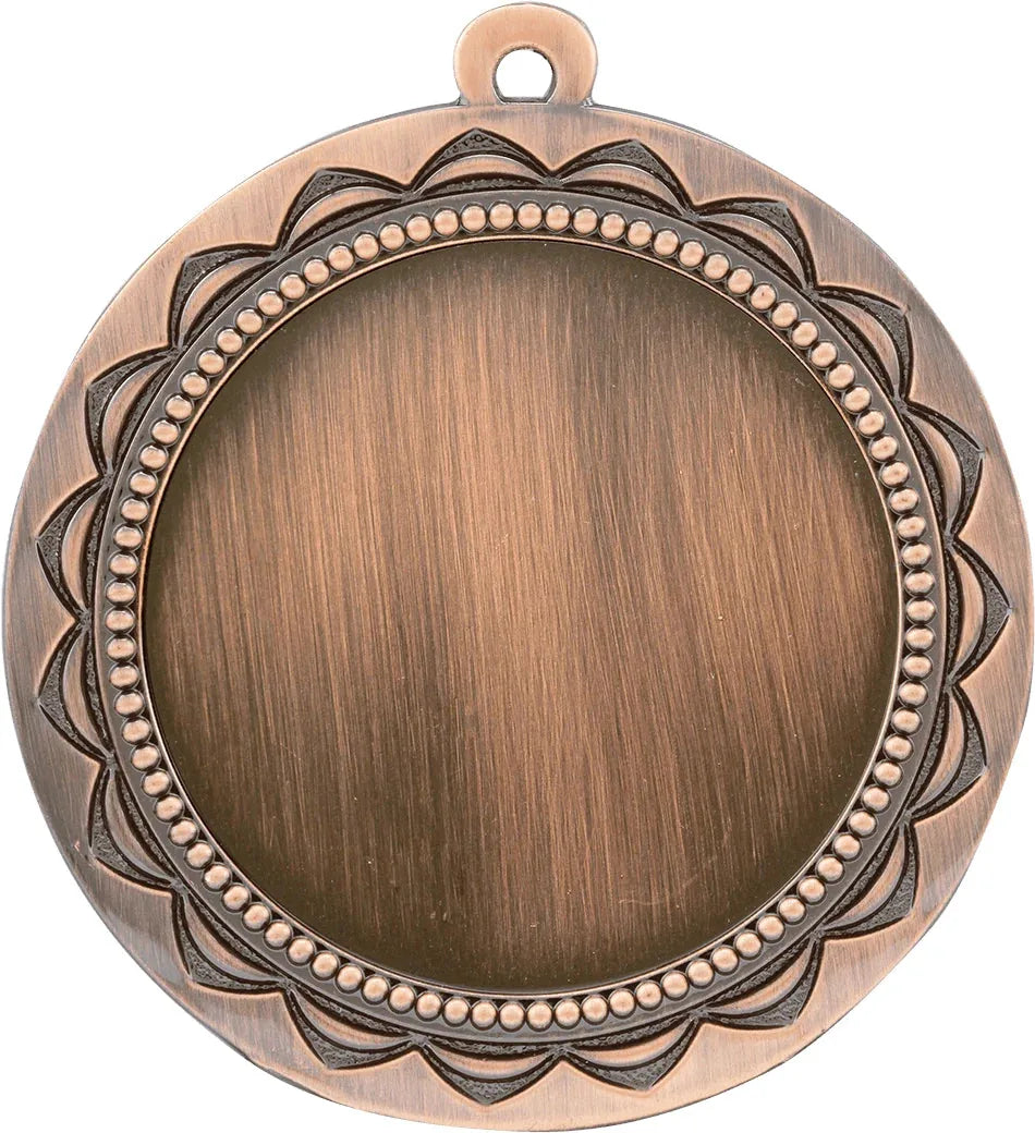 Antique Bronze 2 3/4" Sun 2" Insert Holder Medal