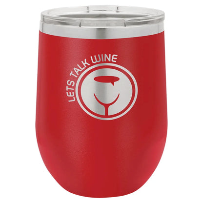 Polar Camel 12 oz. Red Vacuum Insulated Stemless Tumbler with Lid