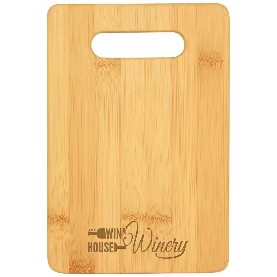 Custom Bamboo Bar Cutting Board (9" x 6") — Laser Engraved | Personalized Gift