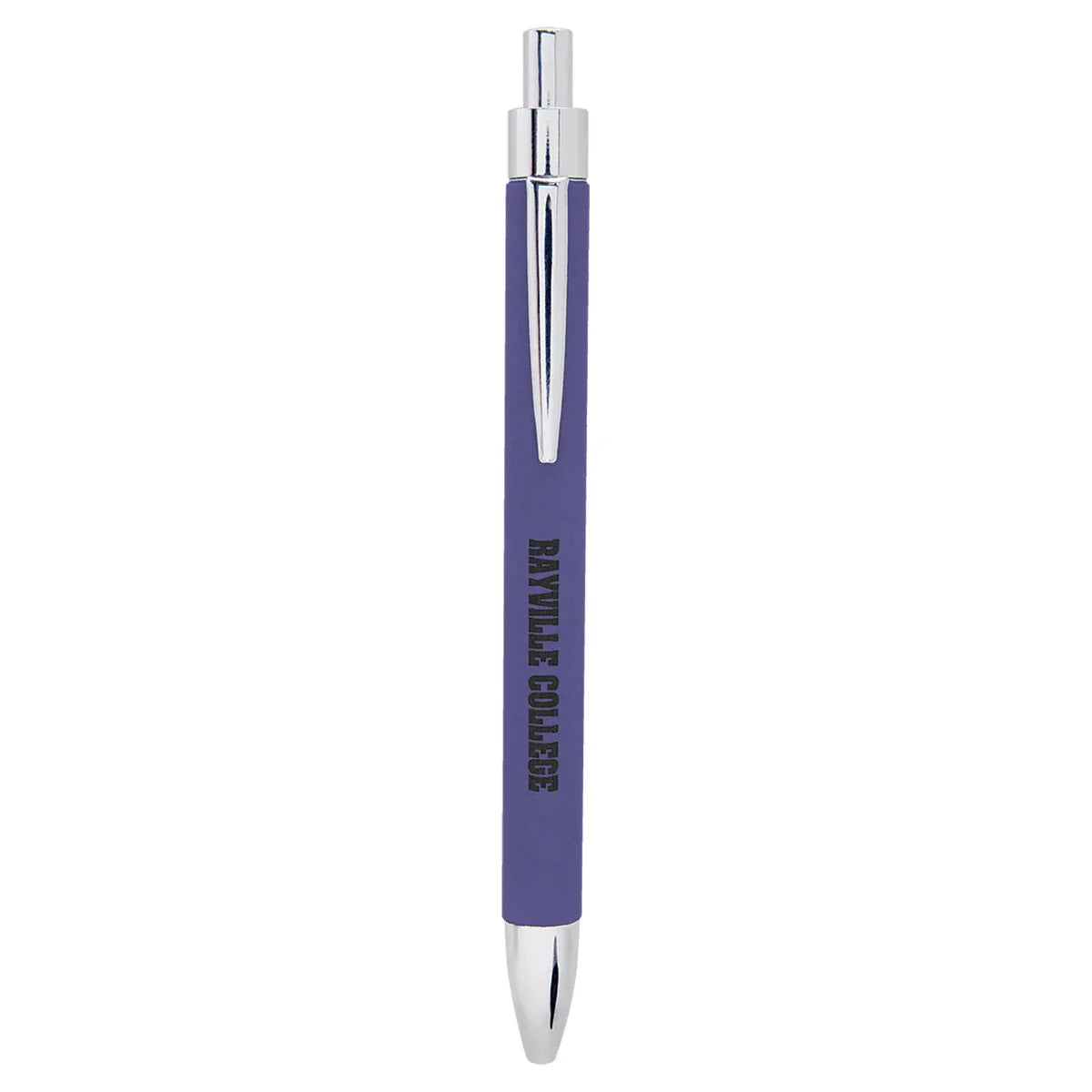 Purple Laserable Leatherette Pen
