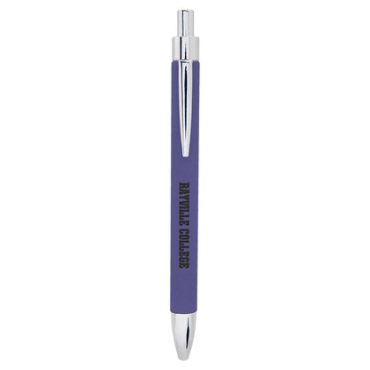 Purple Laserable Leatherette Pen