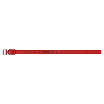 Red Extra Large 27" x 1 1/4" Laserable Leatherette Dog Collar