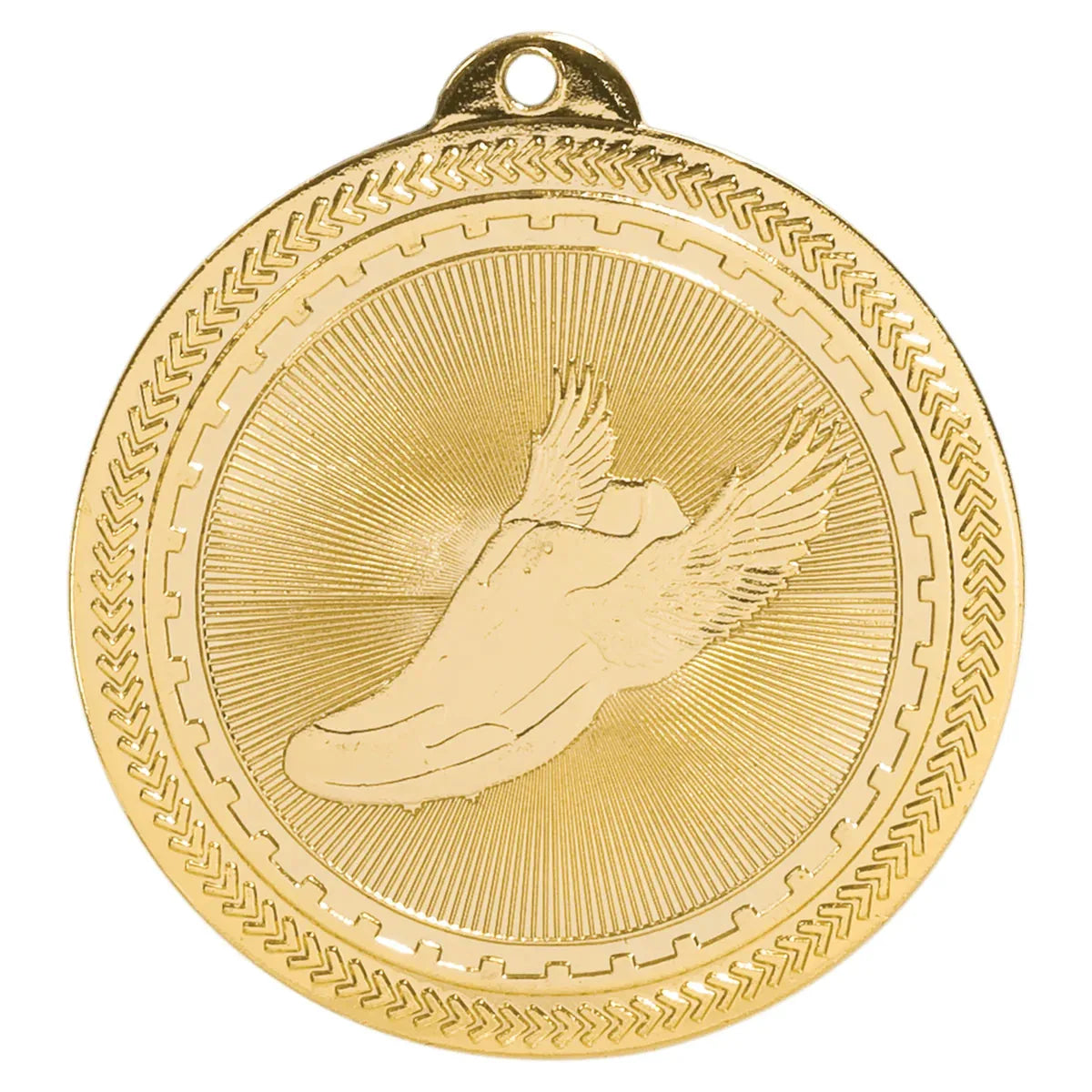 Bright Gold 2" Track Laserable BriteLazer Medal