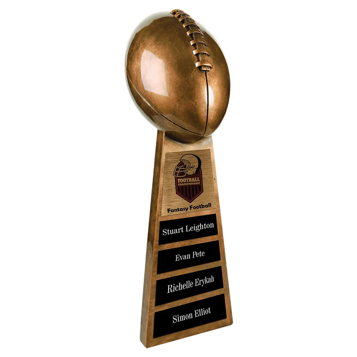 Antique Gold 15" Football Resin