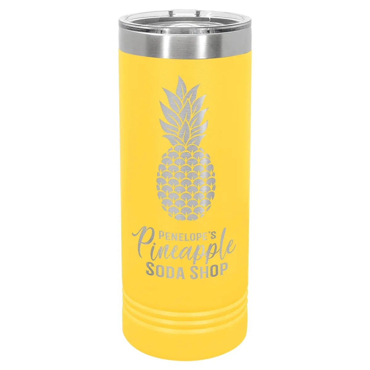 Yellow Polar Camel 22 oz. Skinny Tumbler with Slider Lid